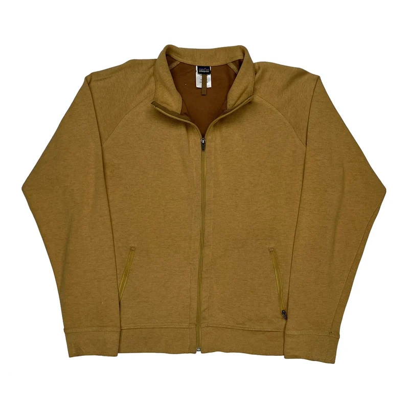Patagonia Fleece Jacket - Large Brown Cotton
