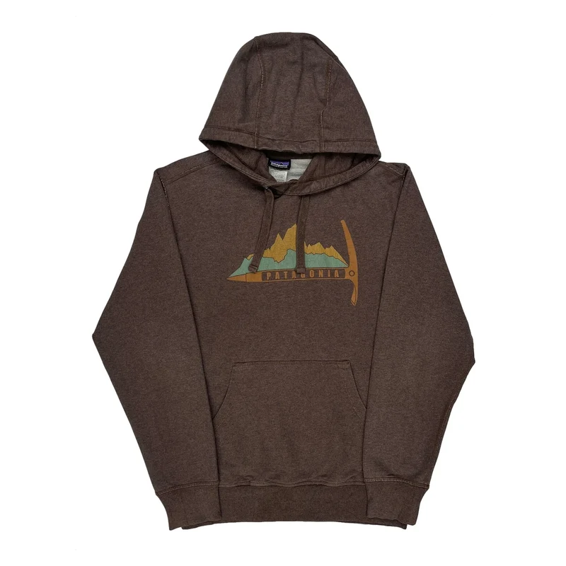 Patagonia Hoodie - XS Brown Cotton Blend