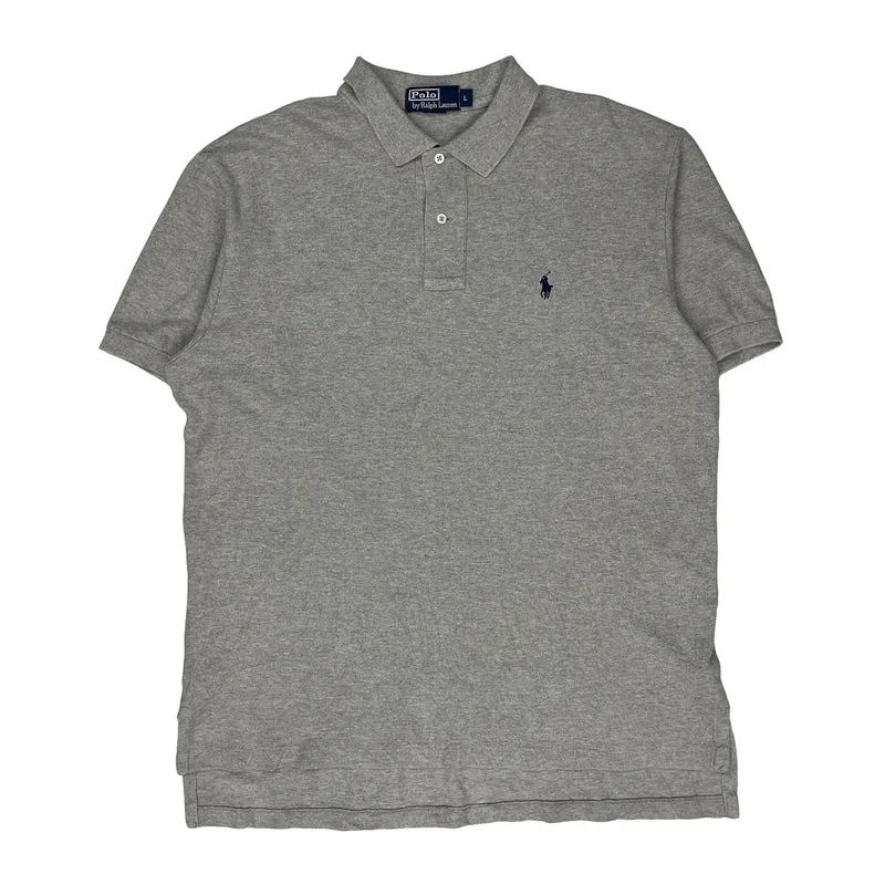 Polo By Ralph Lauren Polo Shirt - Large Grey Cotton