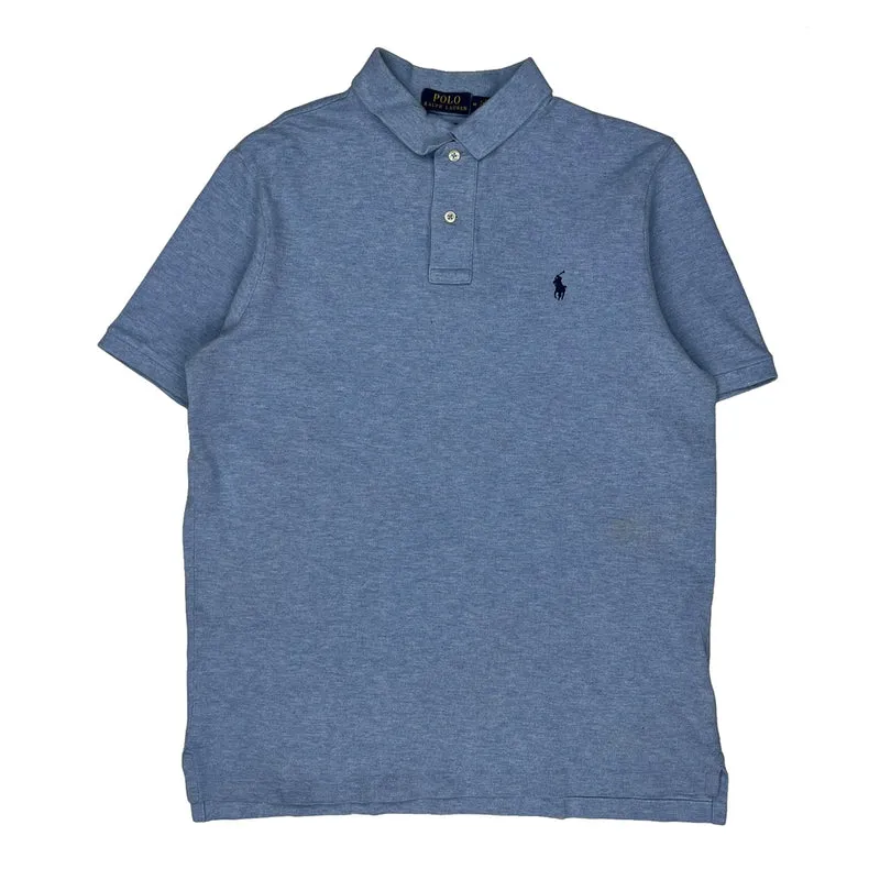 Polo By Ralph Lauren Polo Shirt - Medium Blue Cotton