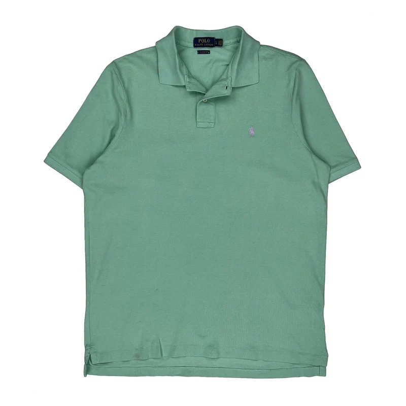 Polo By Ralph Lauren Polo Shirt - Large Green Cotton