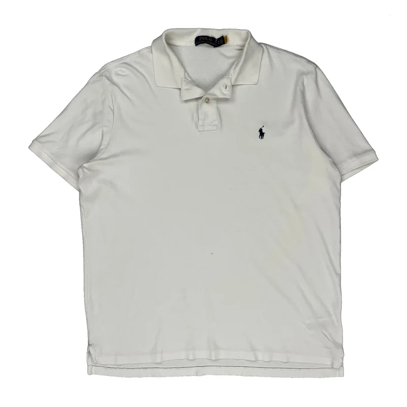 Polo By Ralph Lauren Polo Shirt - XL White Cotton