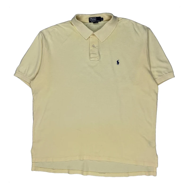Polo By Ralph Lauren Polo Shirt - XL Yellow Cotton