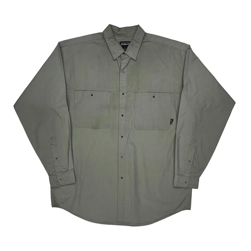 Patagonia Shirt - Large Grey Cotton