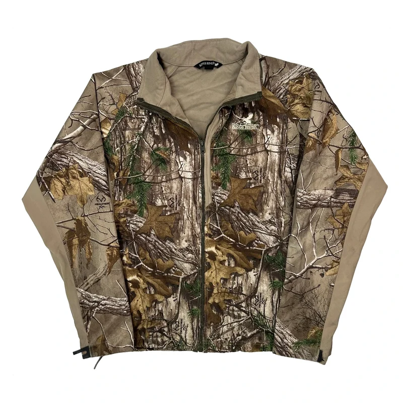 Kings River Fleece Jacket - Large Camo Polyester