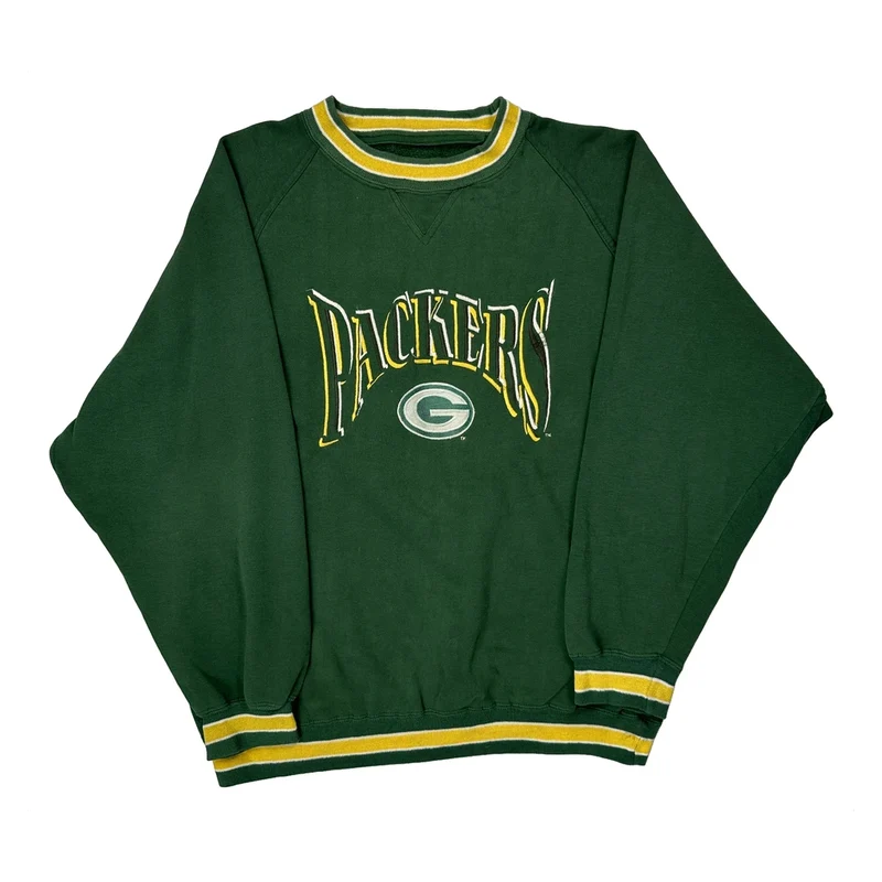 Packers Logo 7 Nfl Sweatshirt - Large Green Polyester Blend