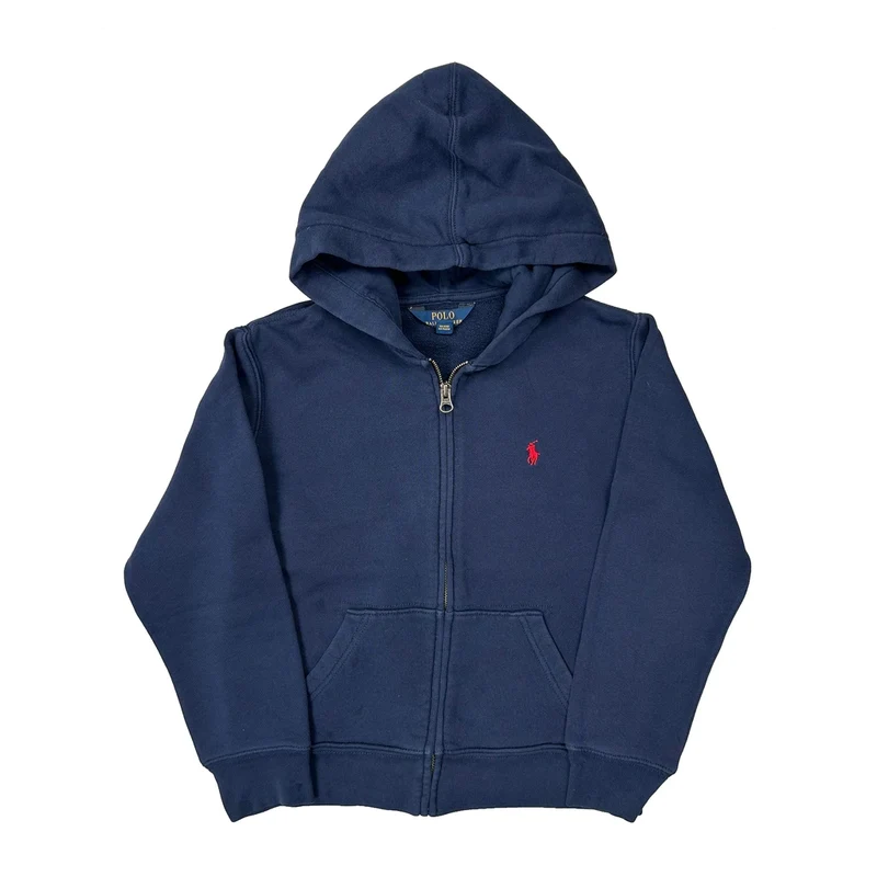 Age 7 Polo By Ralph Lauren Hoodie - Small Blue Cotton