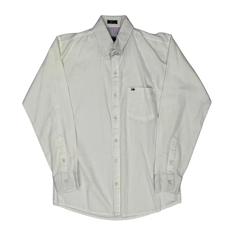 Tommy Hilfiger Shirt - Medium White Cotton