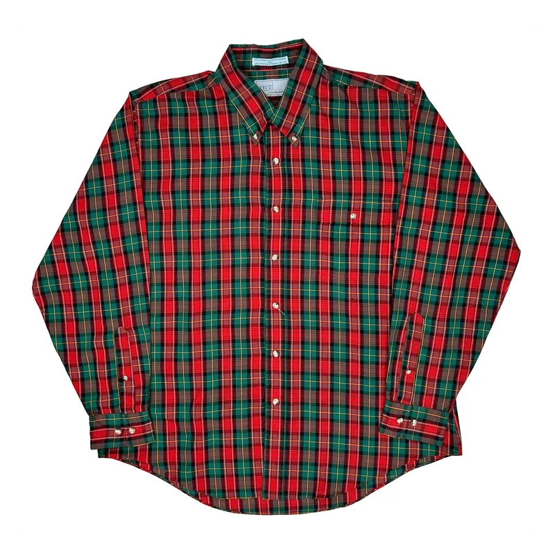 Colorgraphs Levis Checked Shirt - XL Green Polyester Blend