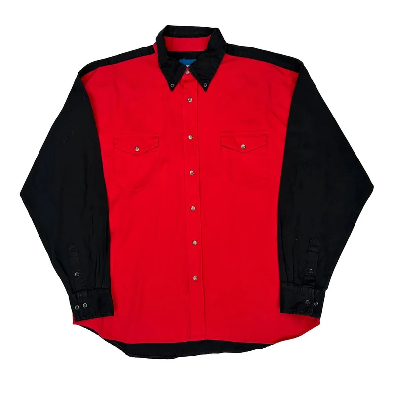 Wrangler Shirt - XL Red Cotton