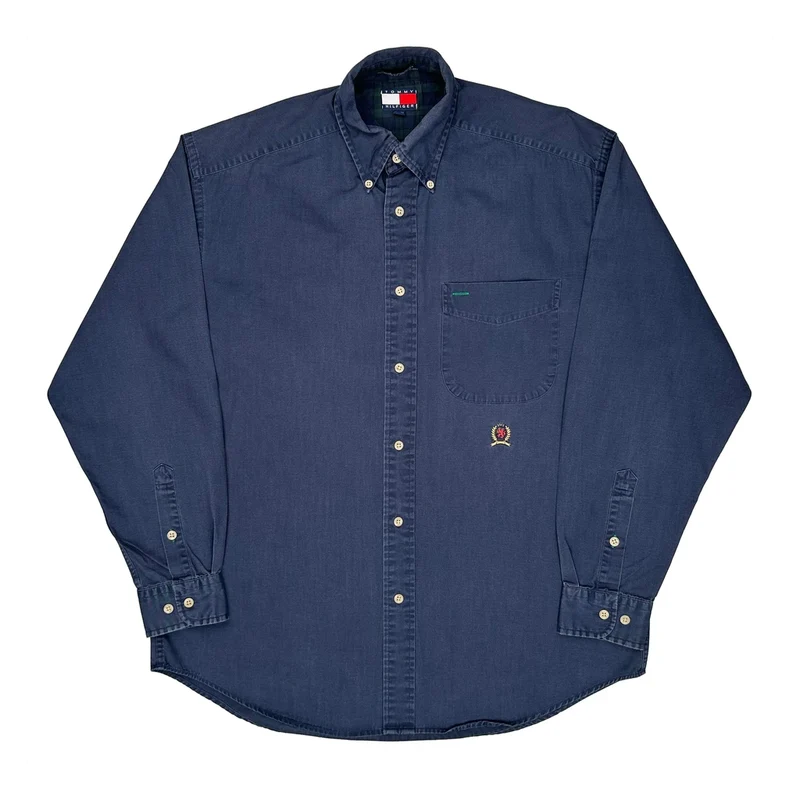 Tommy Hilfiger Shirt - Small Blue Cotton