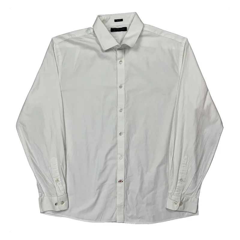 Tommy Hilfiger Slim Fit Shirt - XL White Cotton
