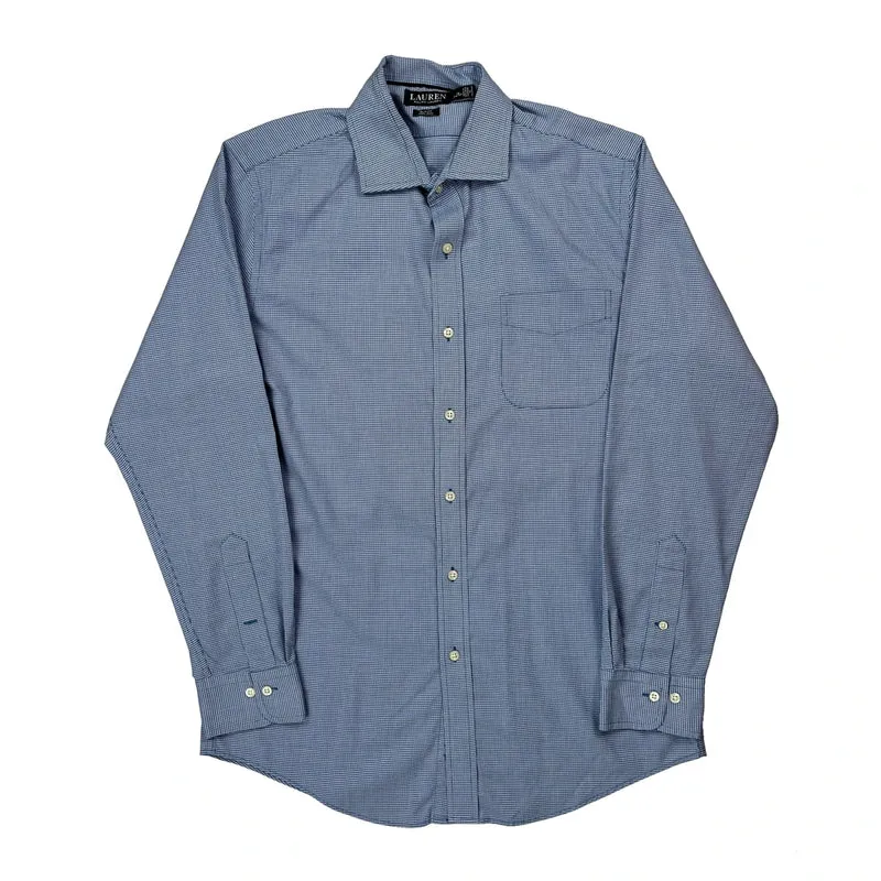 Ralph Lauren Slim Fit Shirt - Large Blue Cotton