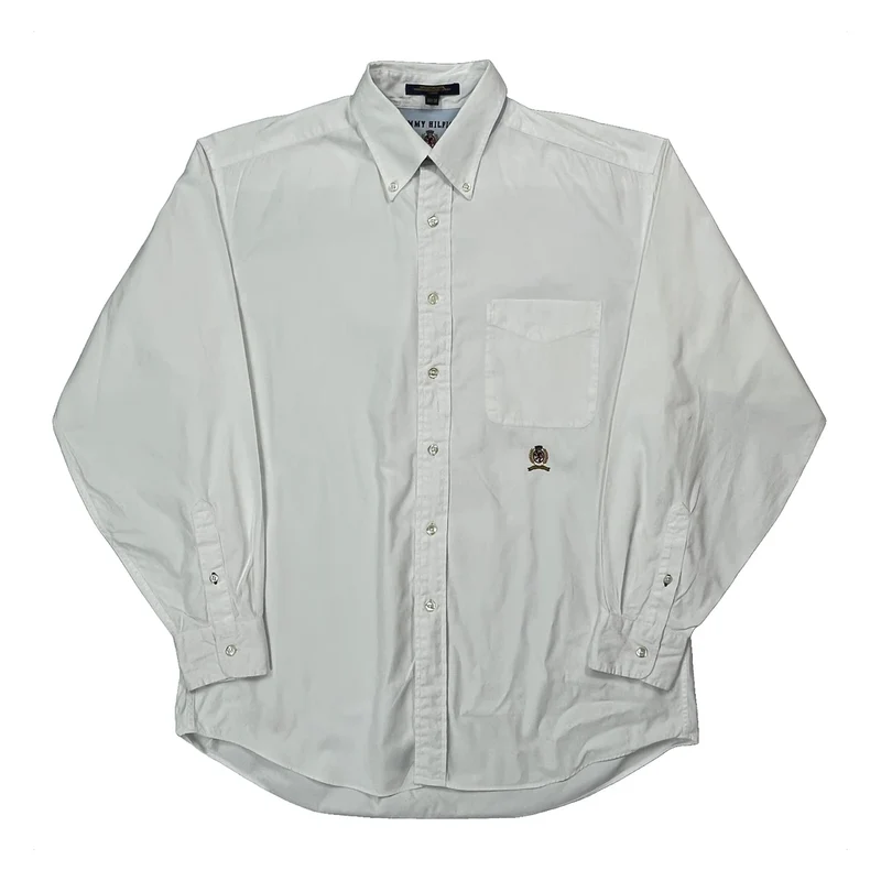 Tommy Hilfiger Shirt - Medium White Cotton