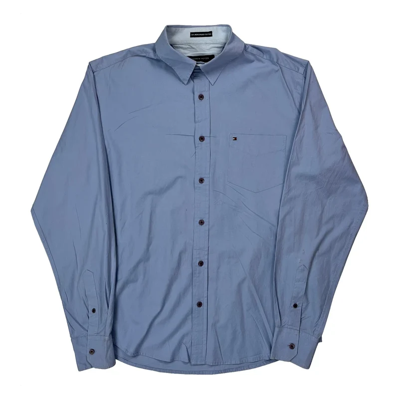 Tommy Hilfiger Shirt - XL Blue Cotton