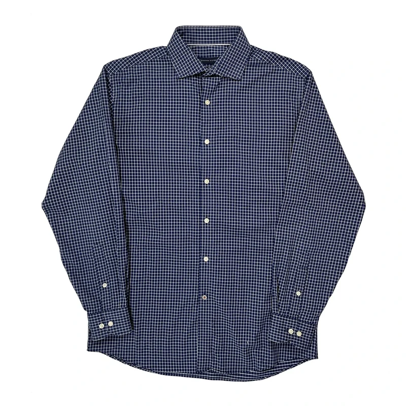 Tommy Hilfiger Checked Shirt - Large Blue Cotton