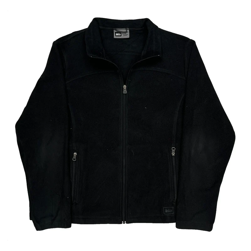 Rei Fleece Jacket - XL Black Polyester