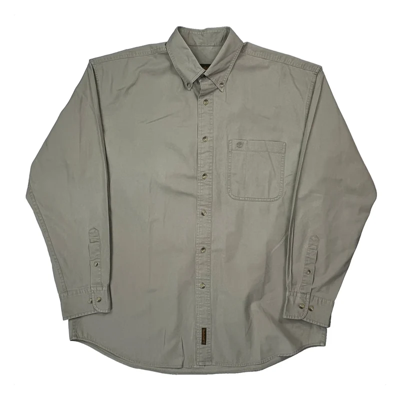 Timberland Shirt - Large Beige Cotton