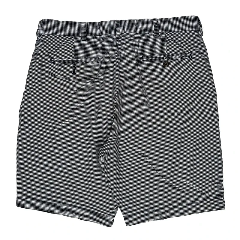 Tommy Hilfiger Checked Shorts - 34W 9L Black & White Cotton