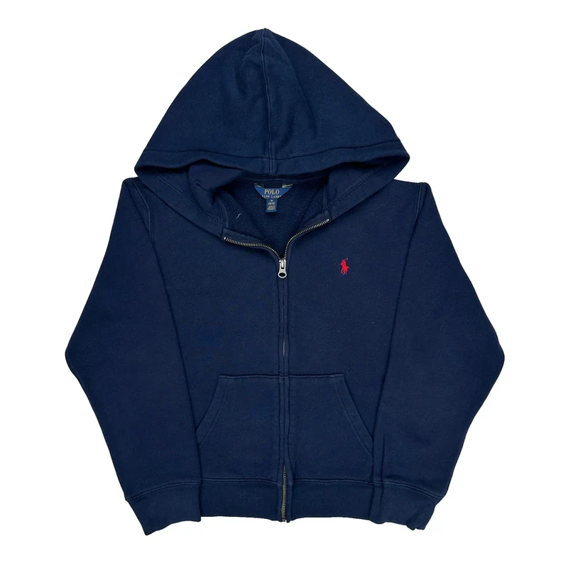 Age 8-9 Polo By Ralph Lauren Hoodie - Medium Navy Cotton