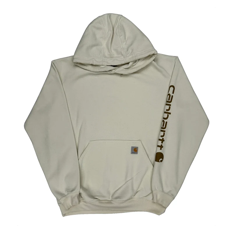 Carhartt Hoodie - Medium Cream Cotton