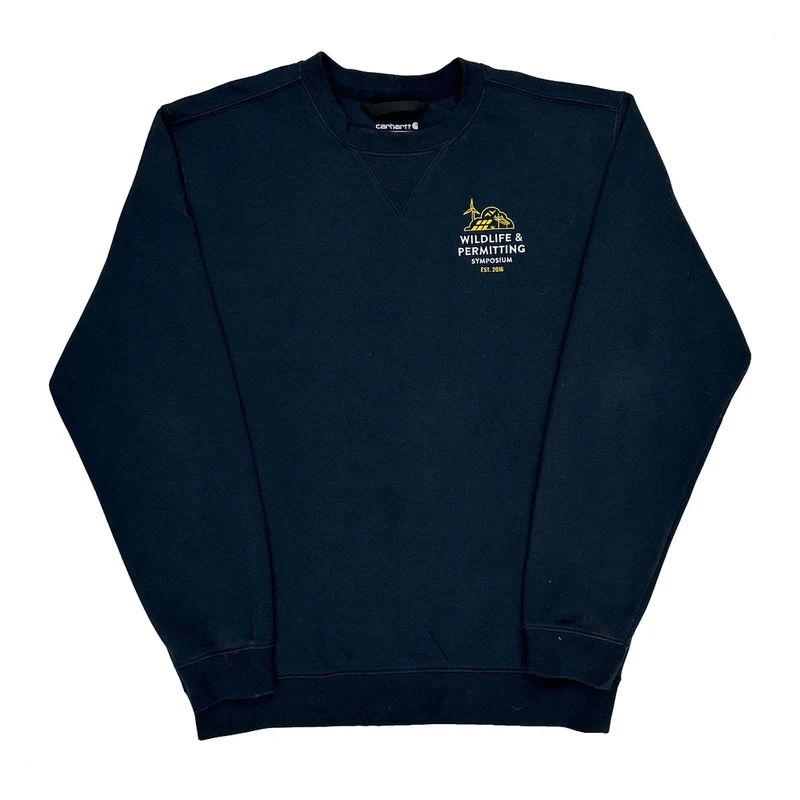 Wildlife & Permitting Symposium Carhartt Sweatshirt - Medium Navy Cotton
