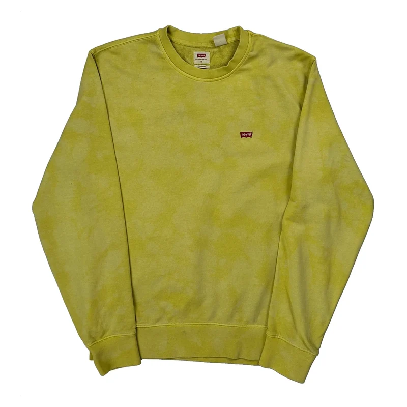 Levis Sweatshirt - Medium Yellow Cotton