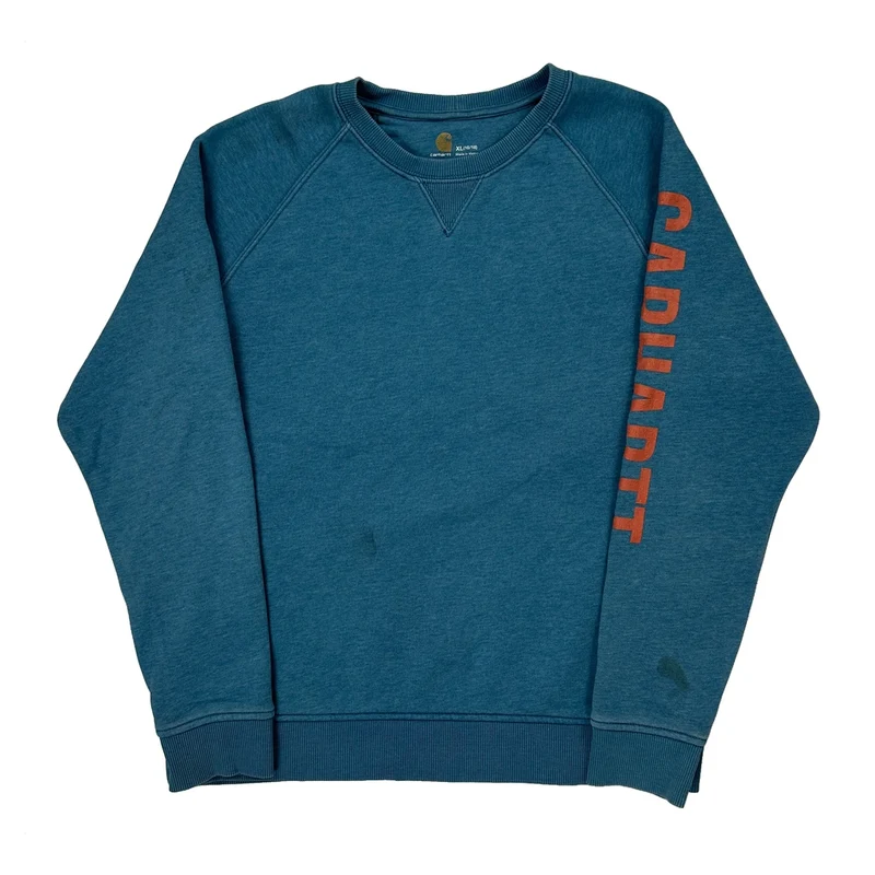 Carhartt Sweatshirt - XL Blue Cotton