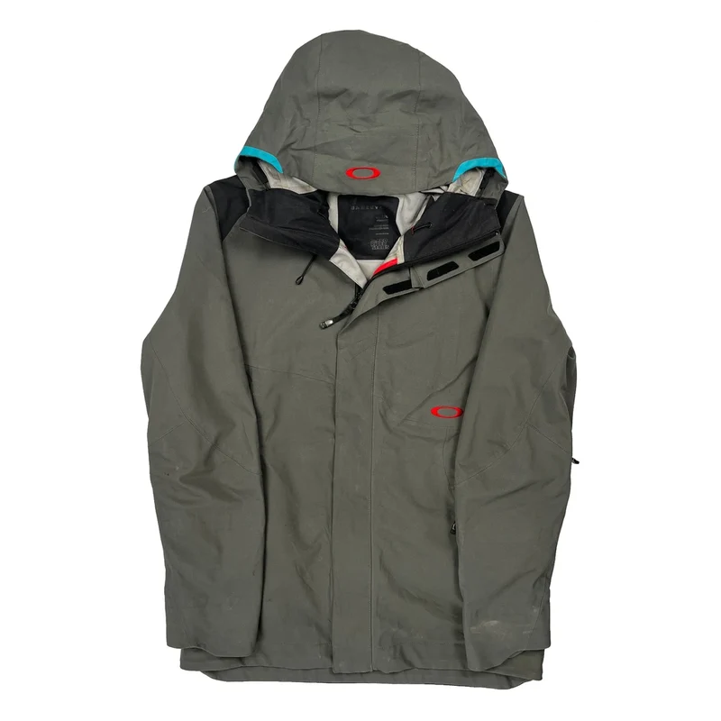 Pro Rider Series Oakley Ski Jacket - Large Grey Polyester