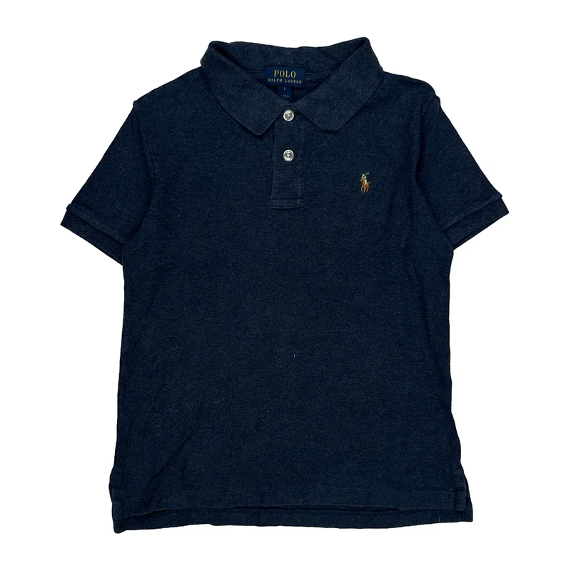 Age 6 Polo By Ralph Lauren Polo Shirt - Small Navy Cotton