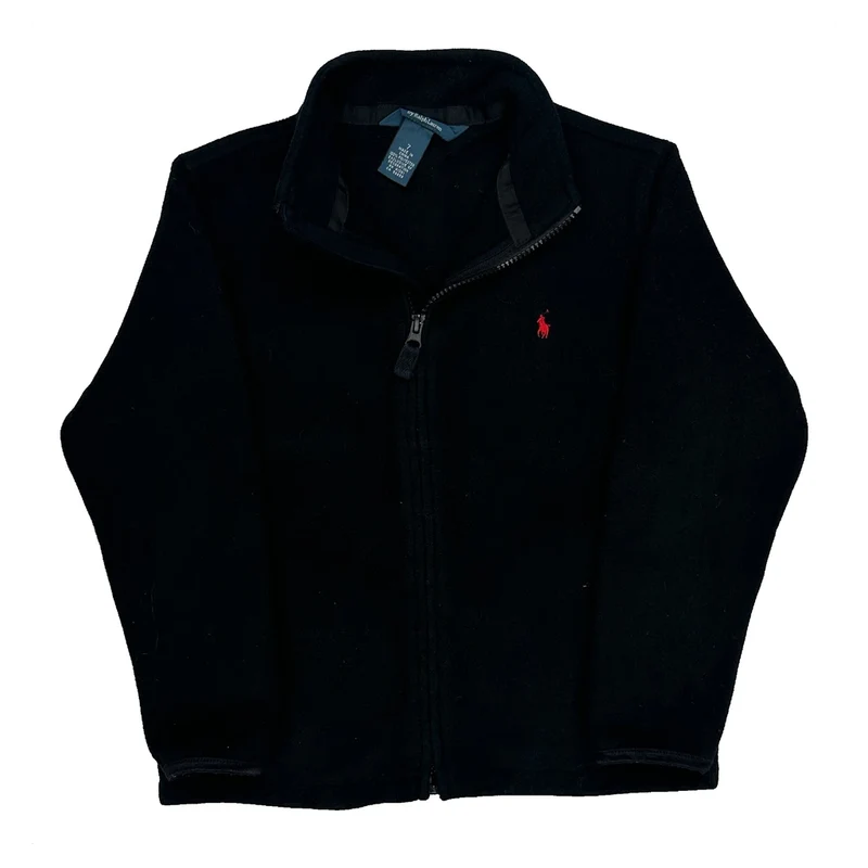 Age 6 Polo By Ralph Lauren Fleece Jacket - Small Black Polyester