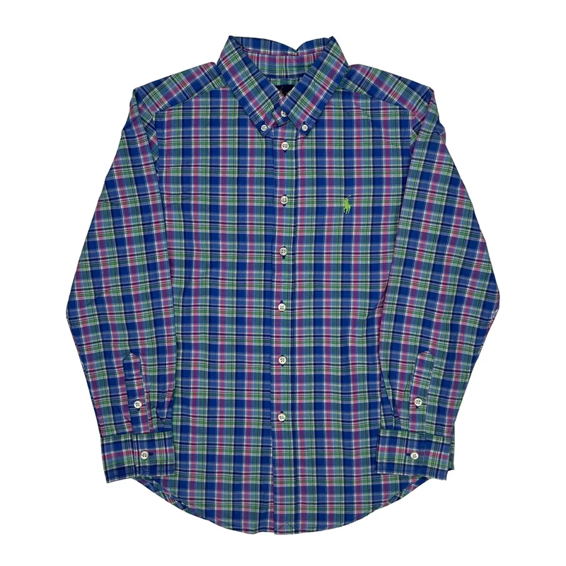 Age 8-9 Ralph Lauren Checked Shirt - Medium Multicoloured Cotton