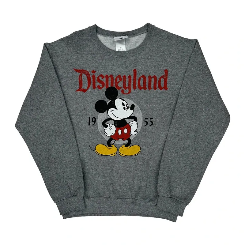 Disney Mickey Mouse Sweatshirt - Small Gray Cotton Blend