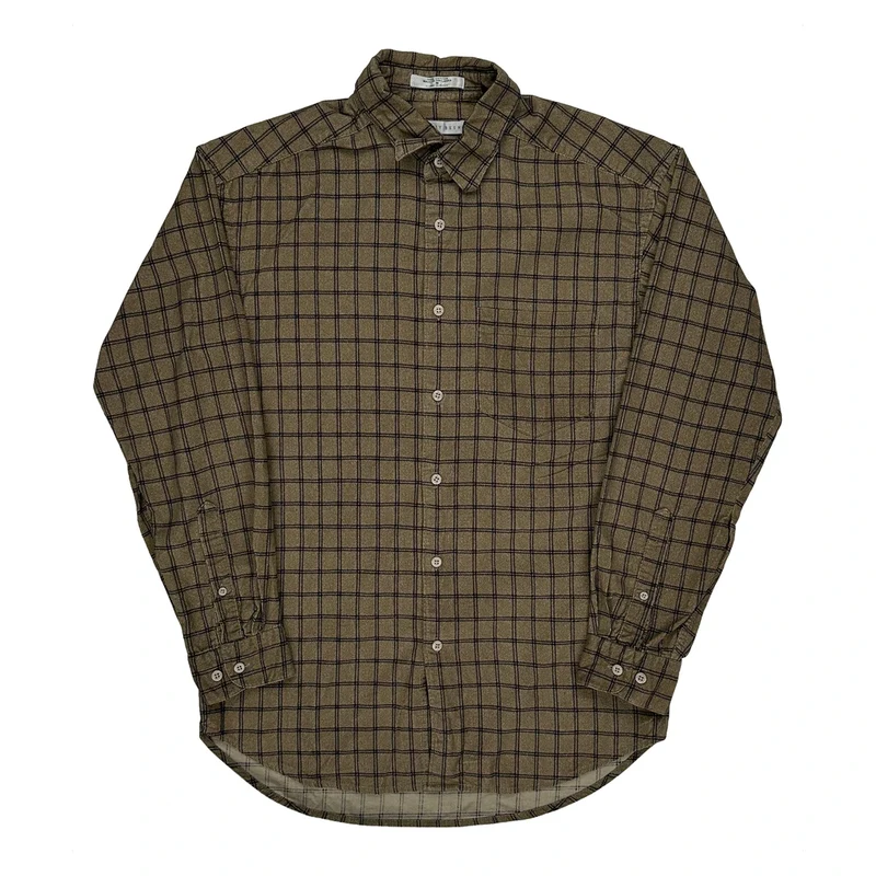 Geoffrey Beene Checked Shirt - Medium Brown Cotton