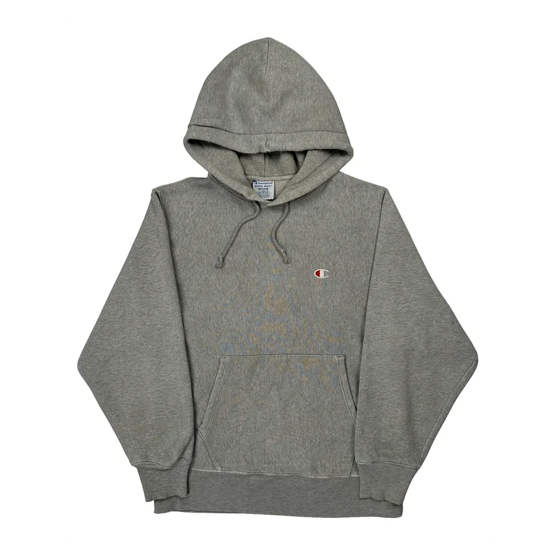 Reverse Weave Champion Hoodie - Medium Grey Cotton