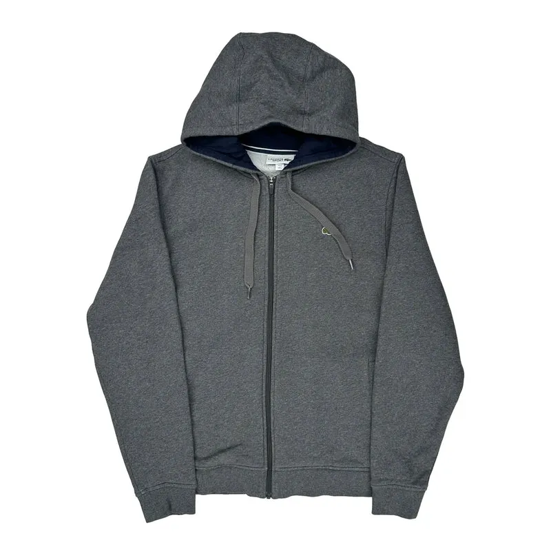 Lacoste Hoodie - Large Gray Cotton