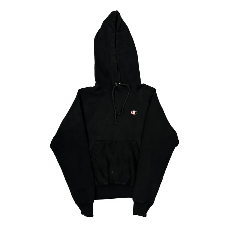 Reverse Weave Champion Hoodie - XS Black Cotton