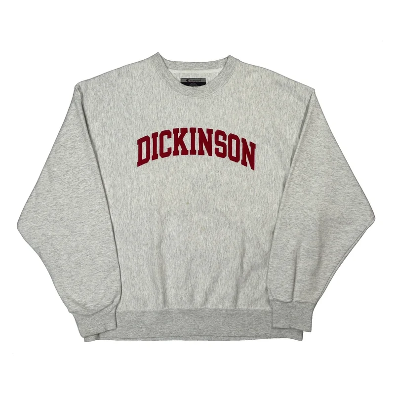 Reverse Weave Champion Dickinson Sweatshirt - XL Gray Cotton Blend