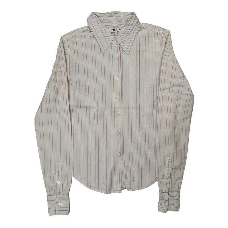 Age 2 Tommy Hilfiger Striped Shirt - 3XS White Cotton