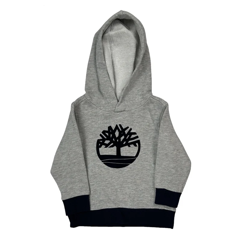 Age 18M Timberland Hoodie - 3XS Gray Cotton