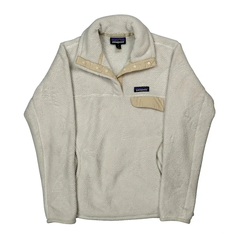 Patagonia Fleece - Small Cream Polyester