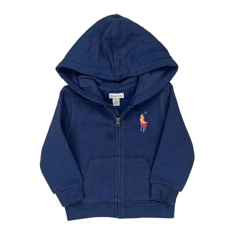 Age 18 Months Ralph Lauren Hoodie - 3XS Blue Cotton