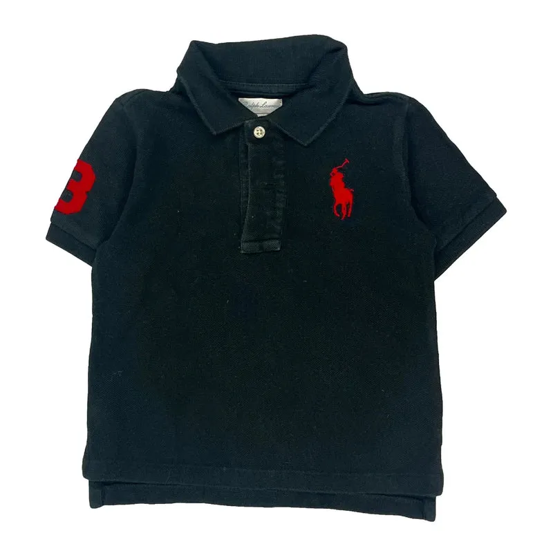 Age 2 Ralph Lauren Polo Shirt - 2XS Black Cotton