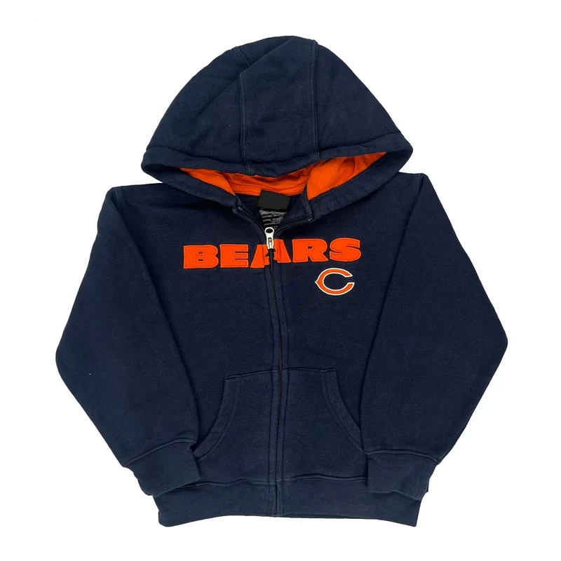 Age 5-6 Nfl Bears Hoodie - XS Navy Cotton