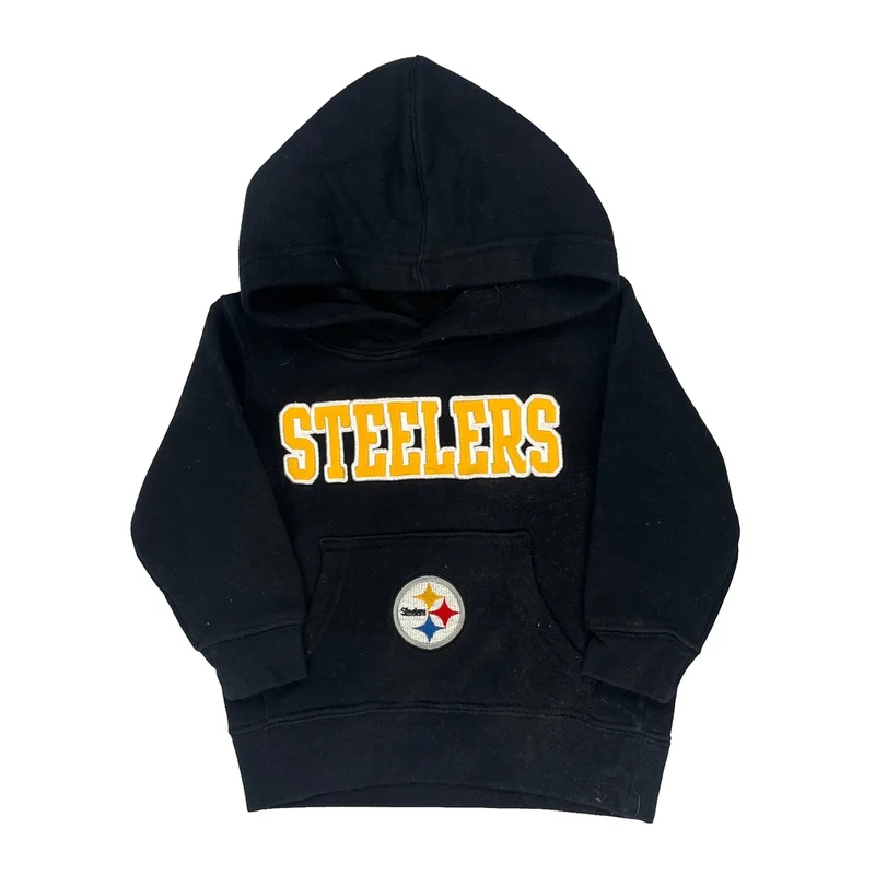 Age 18 Months Nfl Steelers Hoodie - 3XS Black Cotton