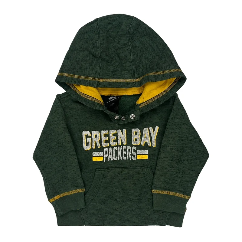 Age 2 Nfl Green Bay Packers Hoodie - 2XS Green Cotton Blend