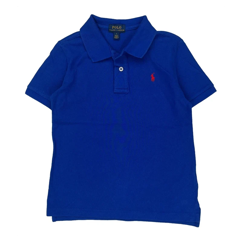 Age 7 Polo By Ralph Lauren Polo Shirt - Small Blue Cotton