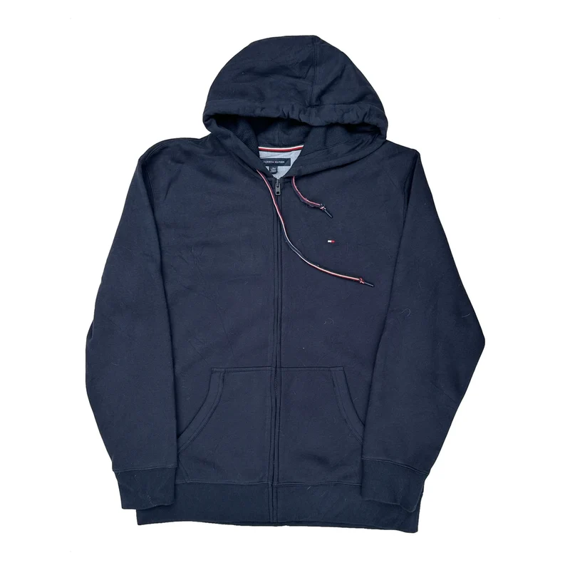 Tommy Hilfiger Hoodie - XL Navy Cotton