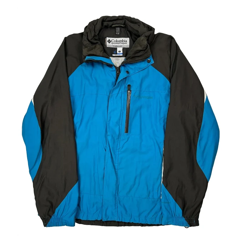 Titanium Series Columbia Waterproof Ski Jacket - Large Blue Polyester