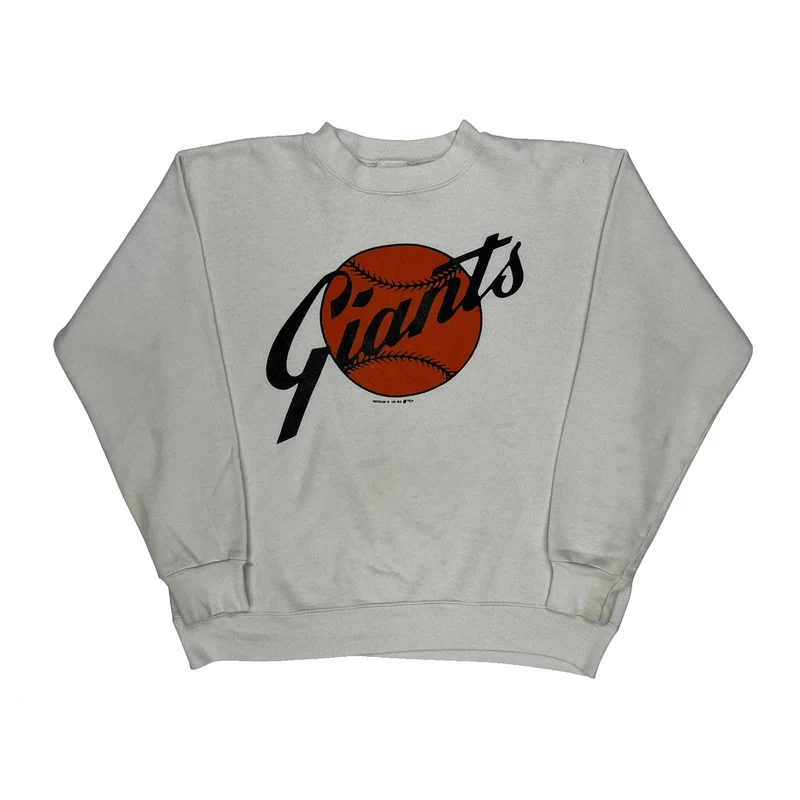 Giants Tultex Graphic Sweatshirt - Medium White Cotton